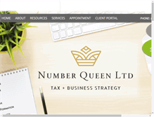 Tablet Screenshot of numberqueen.com